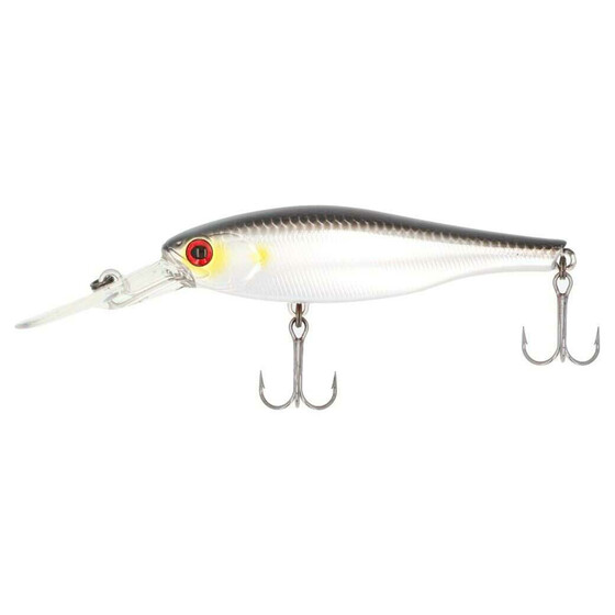 ZipBaits Trick Shad Rattler Twitchbait Suspender Wobbler 7 cm 7,8 g 002 Black Chrome Red Eye