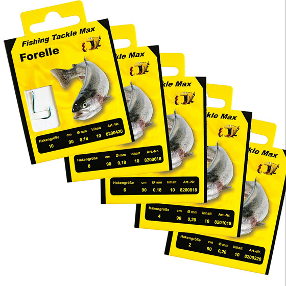 FTM Angelhaken Forelle Haken gebunden Gr. 2 - 10