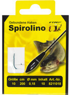 FTM Angelhaken Spirolino Haken Forelle gebunden 10 Ø 0,18 mm