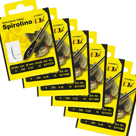 FTM Angelhaken Spirolino Haken Forelle gebunden lang Gr....