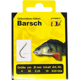 FTM Angelhaken Barsch Haken gebunden 4 � 0,25 mm