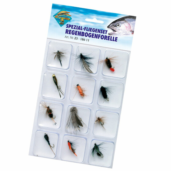 Spezial Fliegen Set Regenbogenforelle