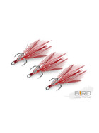 Drilling mit roten Federn Dreifachhaken 3 Stück 3