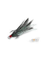 Drilling mit schwarzen Federn Dreifachhaken 3 Stück 2