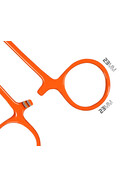 Hakenlöser Aterienklemme Pean-Klemme gebogen 3