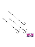 Fluorocarbon Vorfach Drilling Sytem Stinger Angsthaken 3 St&