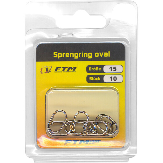 Sprengring oval Sprengringe Edelstahl Gr. 15