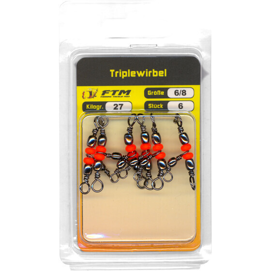 Triplewirbel Seitenarm Wirbel Gr. 6/8 - 27 kg