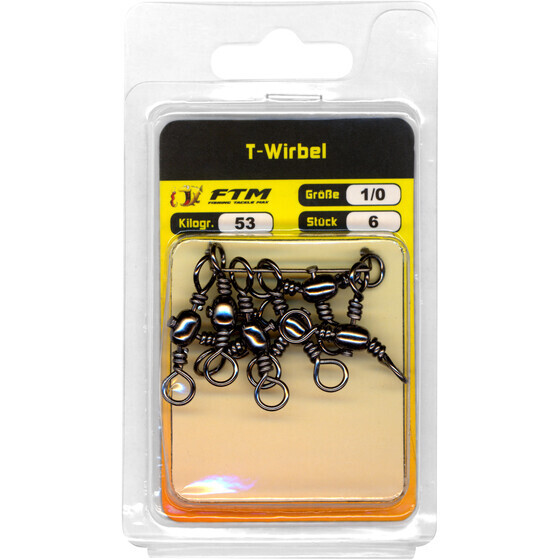 T-Wirbel Seitenarm Triplewirbel Gr. 1/0 - 53 kg