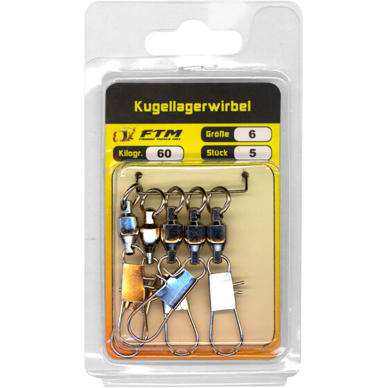 Kugellagerwirbel Norwegen Wirbel Gr. 6 - 60 kg