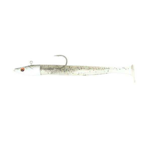 Major Craft Ceana Eely Shad Sandaal mit Jigkopf 16 cm Shiny Shad - Real Eye