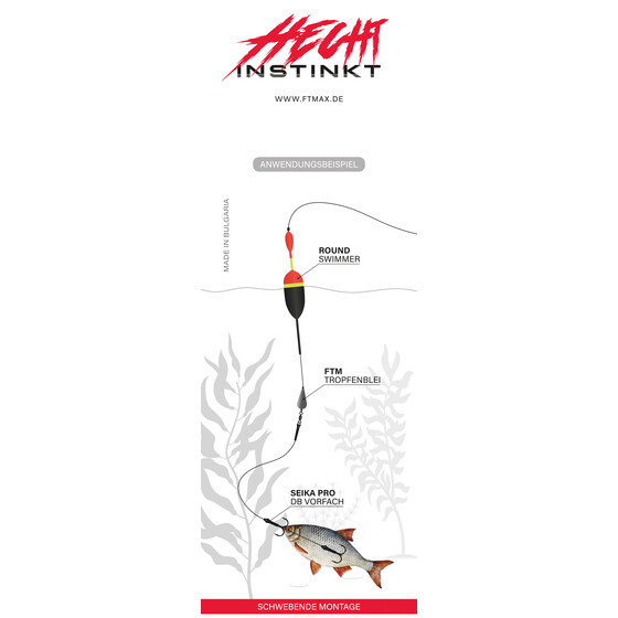 Hecht Pose Raubfischpose Round Swimmer 20 g - 16 cm