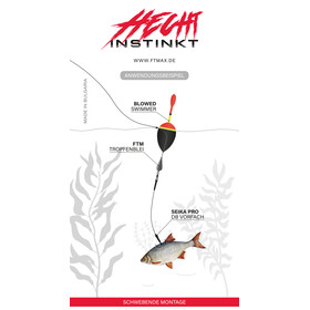 Hecht Pose Schlepppose Schwimmer zum Abspannen 40 g - 14 cm