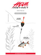 Hecht Pose Schlepppose Schwimmer zum Abspannen 40 g - 14 cm 