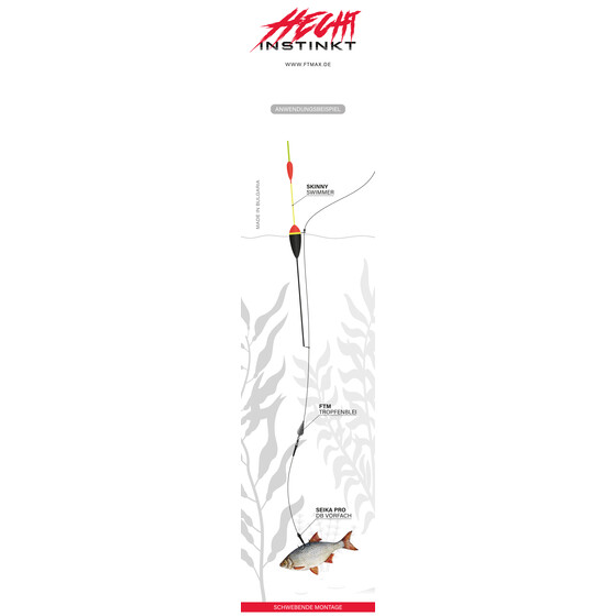 Zander Pose extrem schlank Raubfischpose mit Knicklicht 3 g - 26 cm