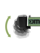 Stirnlampe mit Akku Monox Kopflampe Nachtangeln 2