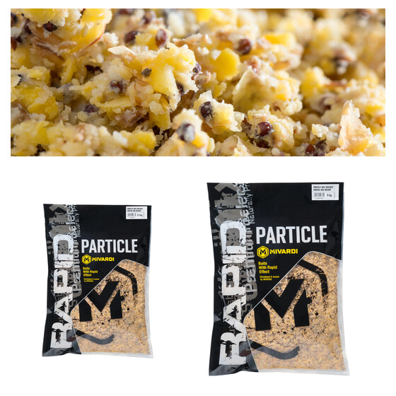 Partikel Mix gedmpft Mais Weizen Raps Karpfen Futter gecrushed