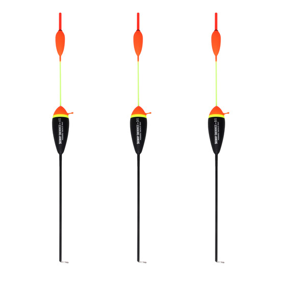 3 Zander Posen Set extrem schlank Raubfischposen mit Knicklicht 3 - 5 g