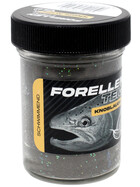 Forellenteig Knoblauch schwimmend 50 g schwarz / grau