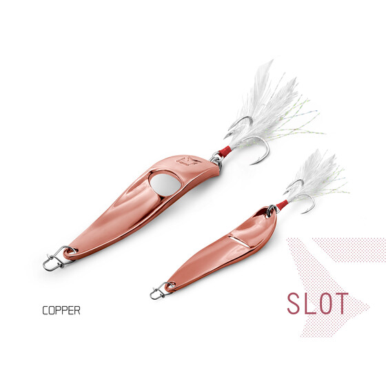 Raubfisch Blinker Delphin Slot Spoon Copper 15 g