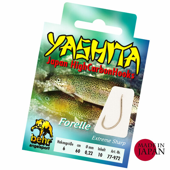 Yashita Forellenhaken nickel Gr. 10