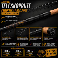 Allround Teleskoprute Friedfisch Angelru productbox
