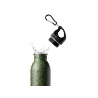 Wasserflasche Camping Trinkflasche aus Edelstahl mit Karabin