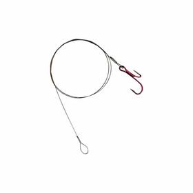 Stahl Vorfach Raubfisch 1x19 Ryder Haken 8 kg