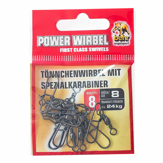 Tnnchenwirbel mit Spezialkarabiner Gr. 8