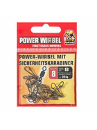 Wirbel mit Sicherheitskarabiner Gr. 8
