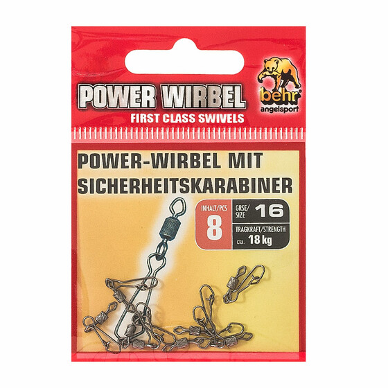 Wirbel mit Sicherheitskarabiner Gr. 16