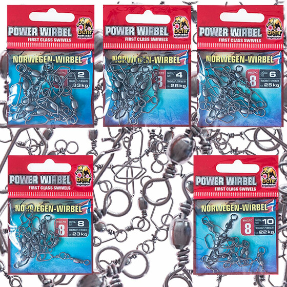 Raubfisch Wirbel Norwegen 8 Stk Meereswirbel