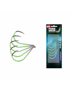 5 Stk Angel Haken Norwegen fluo 5/0