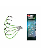 5 Stk Angel Haken Norwegen fluo 7/0