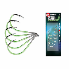 5 Stk Angel Haken Norwegen fluo 8/0