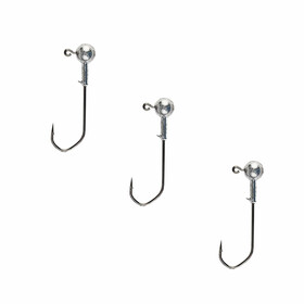 Jigkopf Angel Haken Jigköpfe rund 3 Stk 04 g Gr. 4/0