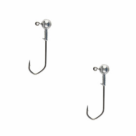 Jigkopf Angel Haken Jigköpfe rund 2 Stk 15 g Gr. 6/0