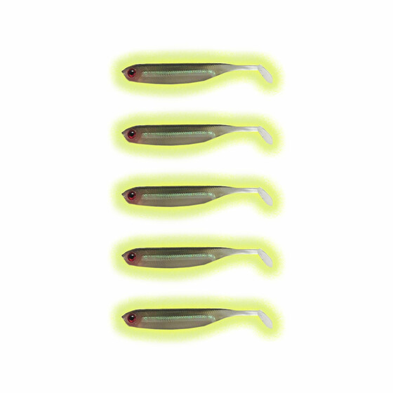 5 Stk Dropshot Kder Zander Gummis UV Minnow 04