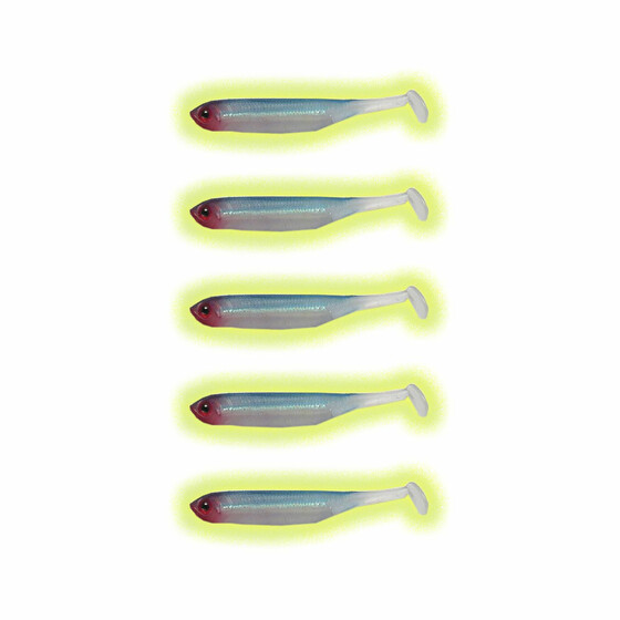 5 Stk Dropshot Kder Zander Gummis UV Minnow 05