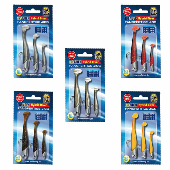 Gummifisch Gummikder Set Hybrid Jig