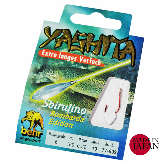 Sbirulino Haken Forellenhaken rot Gr. 12