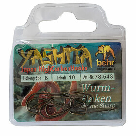 Wurmhaken Angel Haken lose Gr. 06