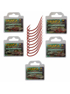 10 rote Forellenhaken lose Gr. 4 - 12 gallery