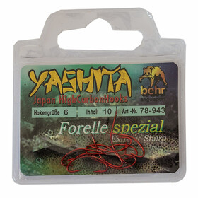 Angelhaken lose Forellen Haken rot Gr. 06