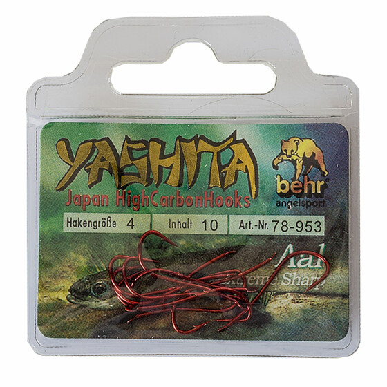 Aalhaken lose Wurmhaken rot Gr. 4
