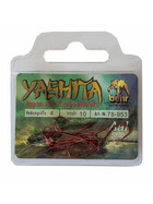 Aalhaken lose Wurmhaken rot Gr. 4