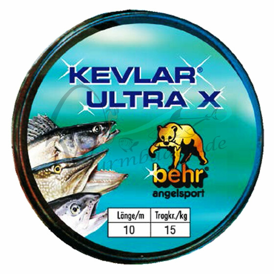 Kevlar Raubfischvorfach Ultra X 10 m 15 kg