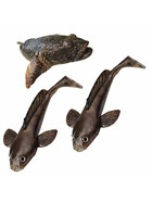 Grundel Imitat 2 Stk Gummifische montiert 12 cm