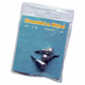 Birnenblei mit Wirbel 3 Stück à 07 g