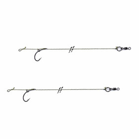 Blow Out Rig fertige Vorfächer handgebunden Gr. 2 mit 25 lbs